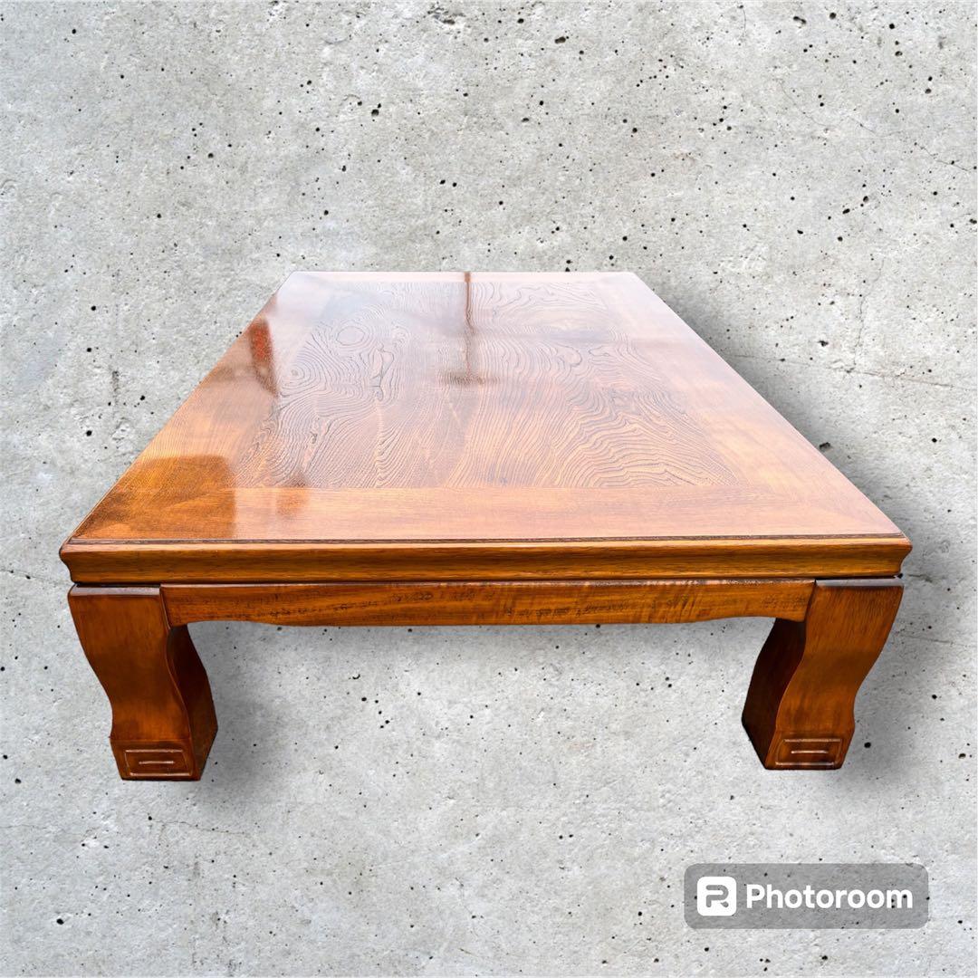 【アンティーク】木製 座卓 座敷机 ローテーブル 昭和レトロ 古家具 古民具