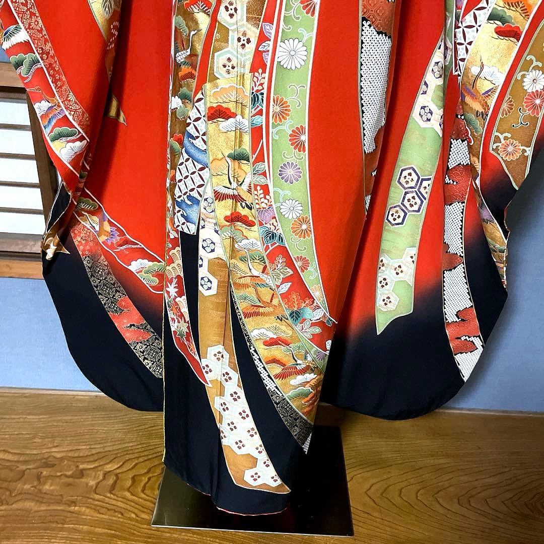 振袖フルセット　高身長　桂由美　手描き友禅　成人式振袖　振袖　裄丈70