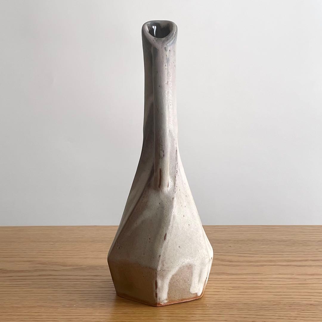ビンテージVASE フラワーベース 面取 一輪挿し 花瓶 フラワーベース 北欧