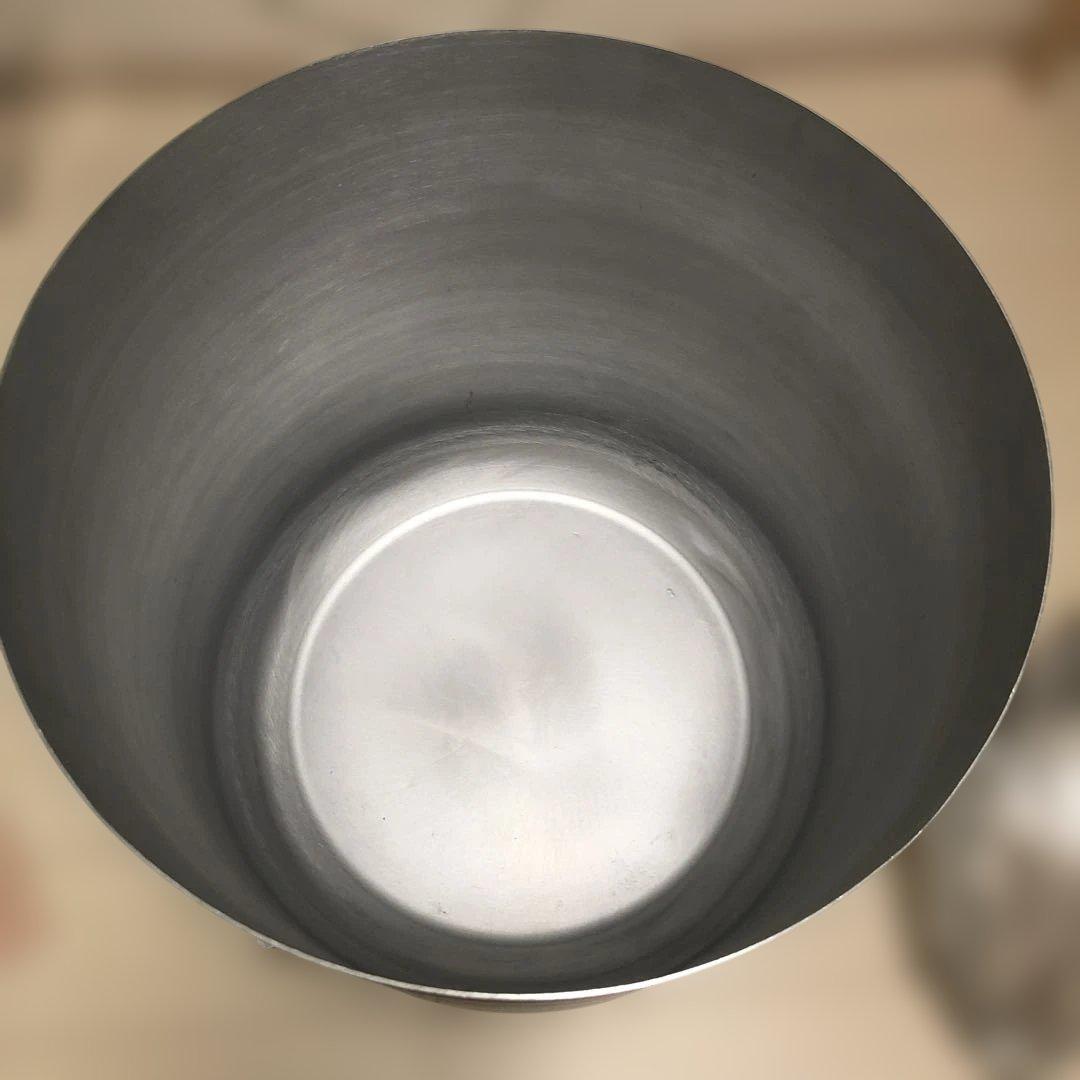 CLOVER アルミプランター　ウィズ　アイアンスタンド　H73シルバー