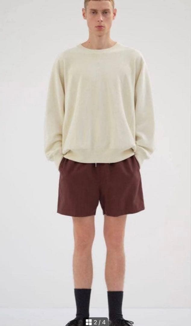 オーラリー　25ss SMOOTH SOFT BD SWEAT P/O