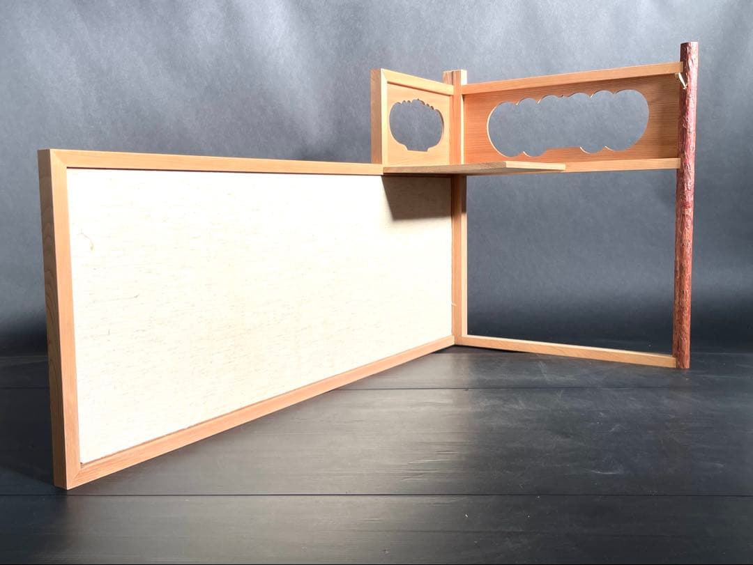 「母」 即中斎好み 台目棚 自在棚 組立式 紙箱 茶道具 （213⑨）