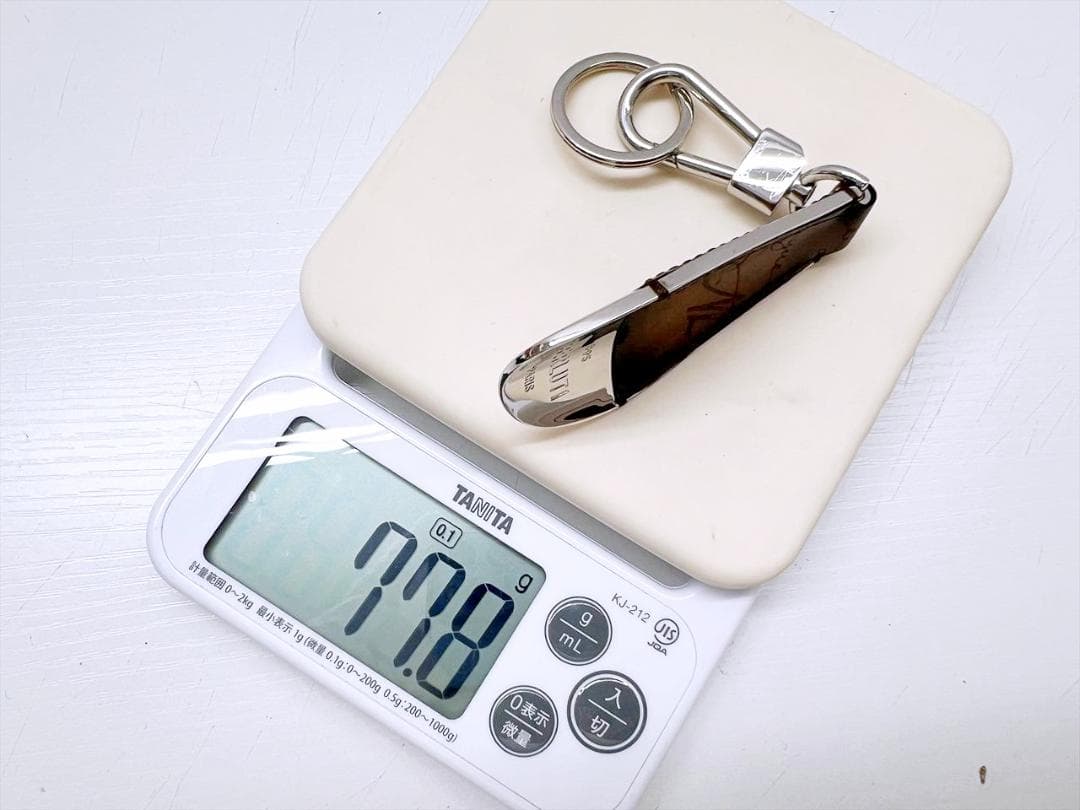 美品　ベルルッティ　スクリットレザー　シューホーン　キーホルダー