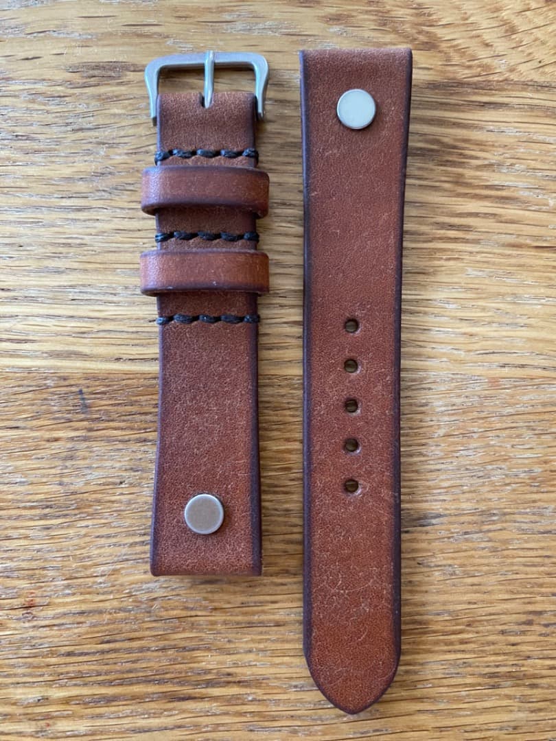 【新品同様】ストーンウォール　Flieger Strap　20mm　ヴィンテージ