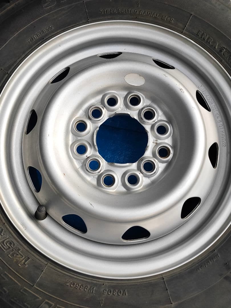 ①ブリヂストン ホイールセット 145R12 145/80R12 軽トラ バン