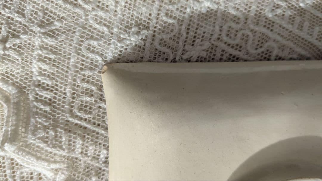 リュネヴィル BLEUET 小さな角皿 プレート　フランス