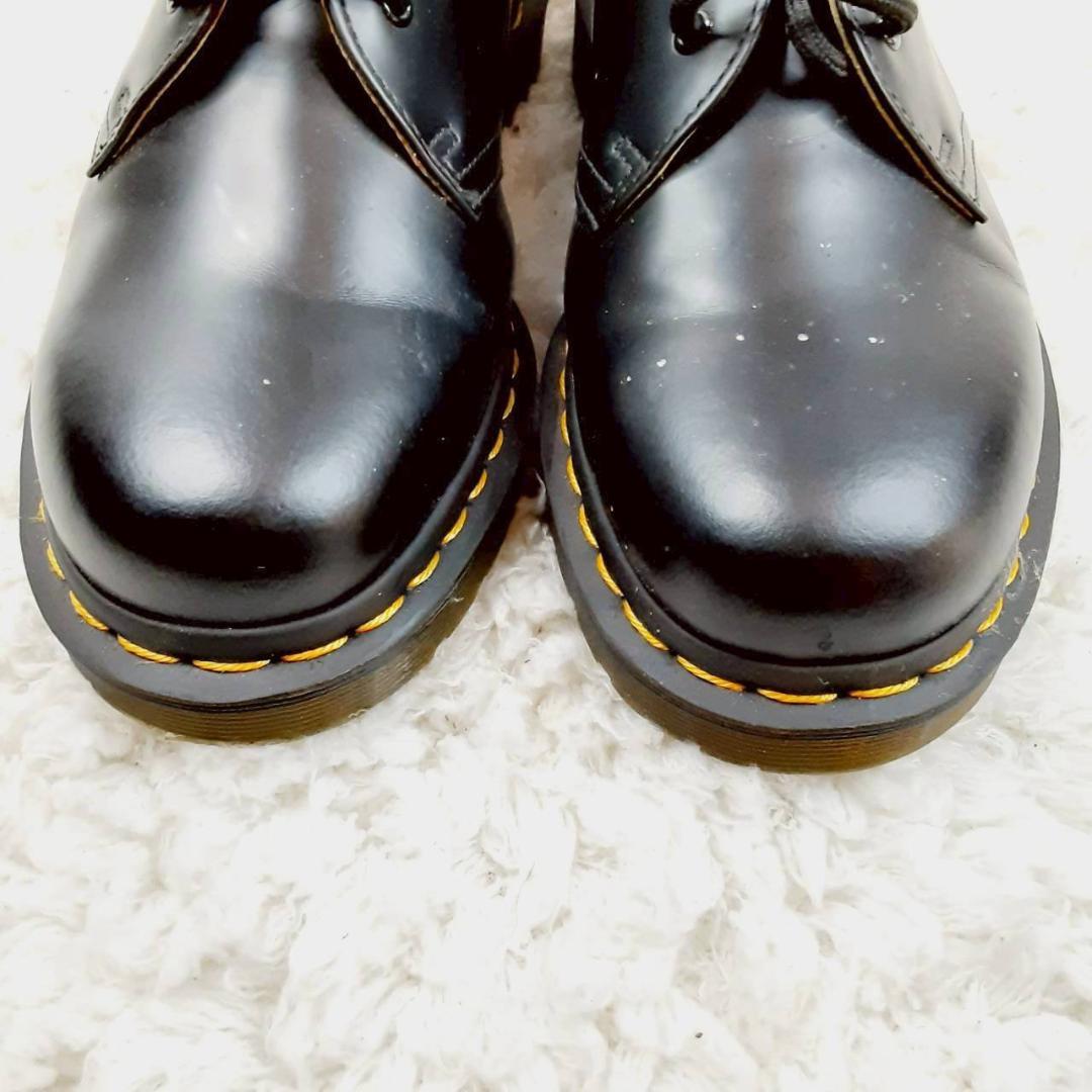 美品 25㎝◎Dr.Martens ドクターマーチン 革靴 3ホールブーツ 黒