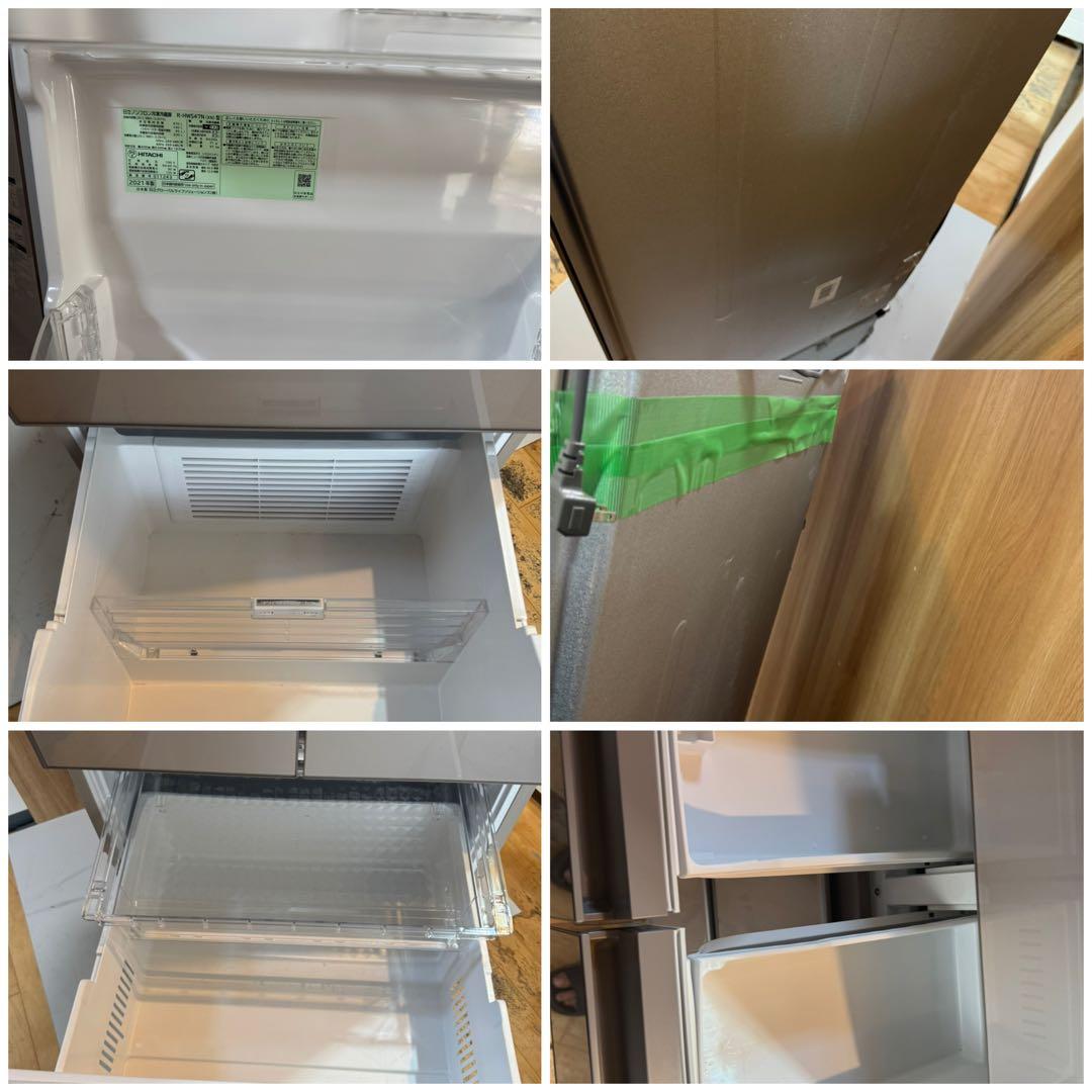 HITACHI 冷蔵庫 R-HWS47N(XN) 470L 5ドア 2021年製