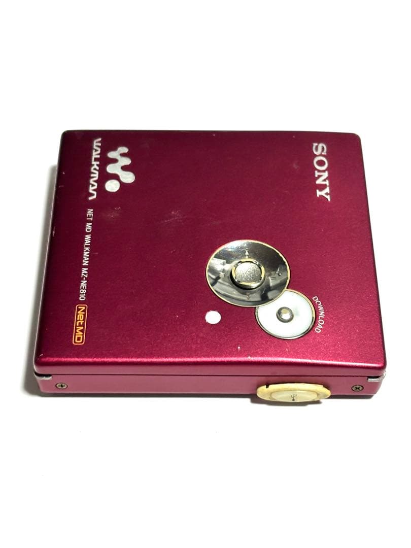 2点セットSONY MDウォークマン MZ-NE810 動作品 本体のみ 赤