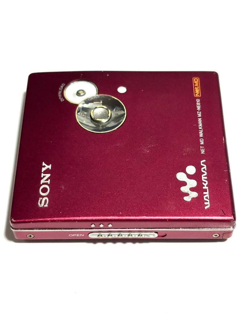 2点セットSONY MDウォークマン MZ-NE810 動作品 本体のみ 赤
