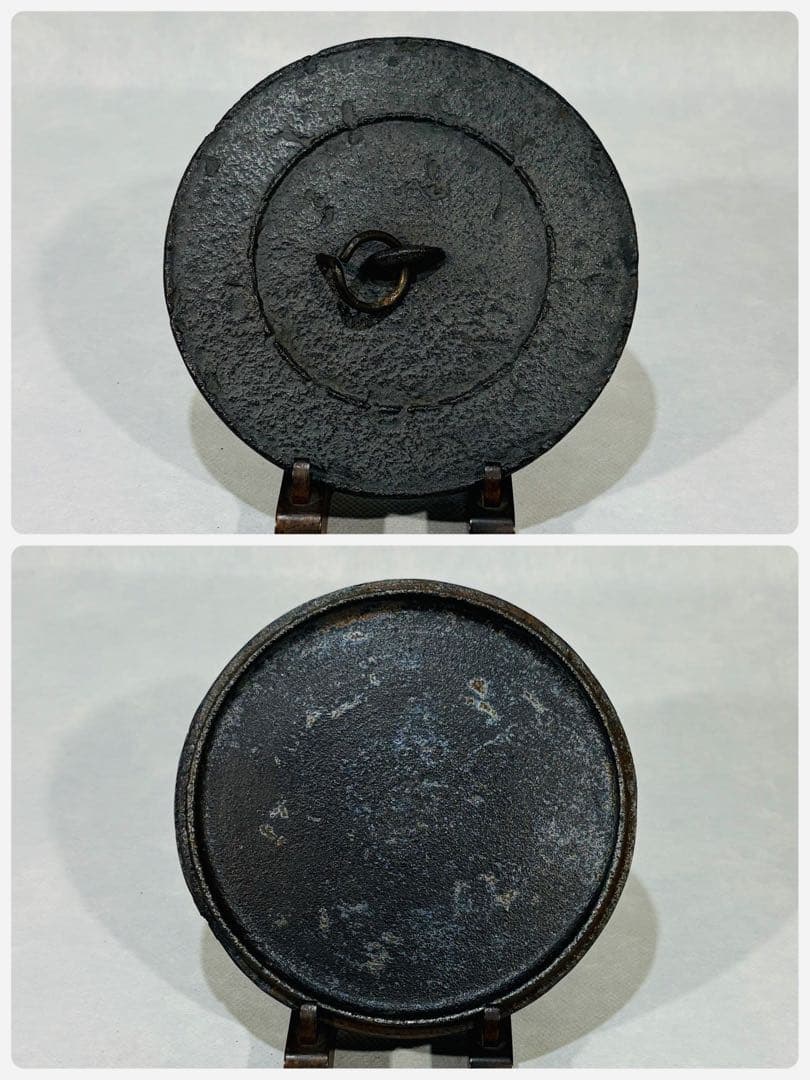 伝統工芸師　釜師　菊地政光造　大講堂釜　美品　共箱　茶道具　送料込