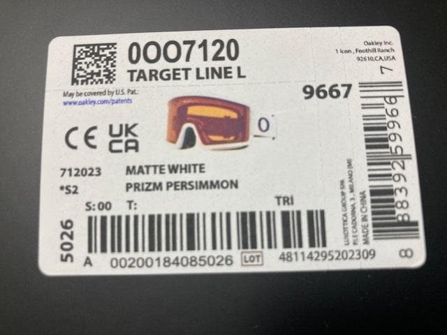 2024 オークリー Target Line L 7120-23 ゴーグル
