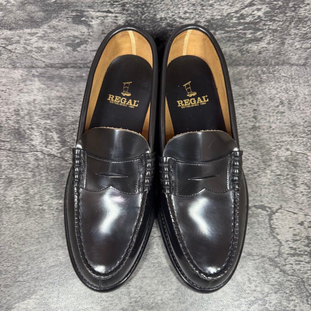 【未使用級】REGAL ローファー 2177 黒ブラック レザー 24.5