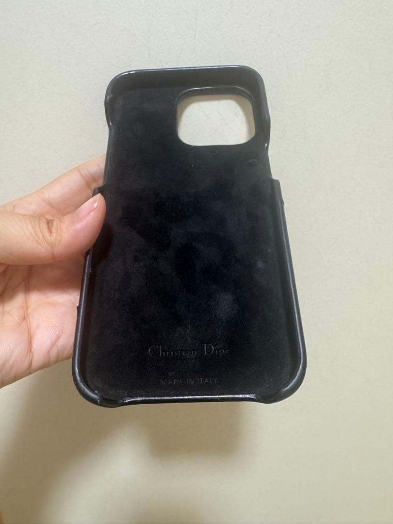 正規品Dior キルティング iPhone 15 Pro Maxケース ブラック