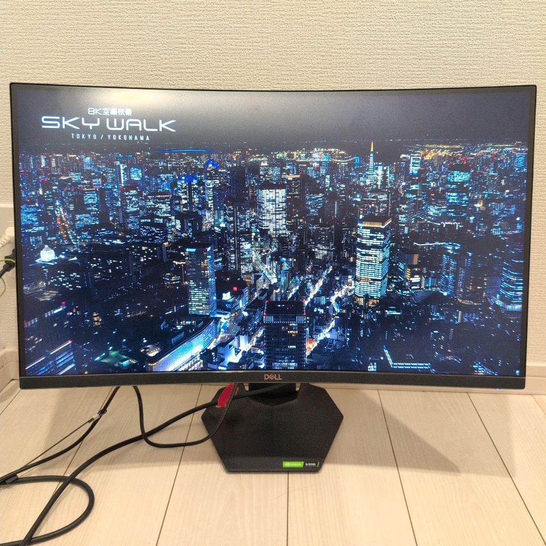 【極美品】Dell 27 湾曲ゲーミングモニター S2721HGF