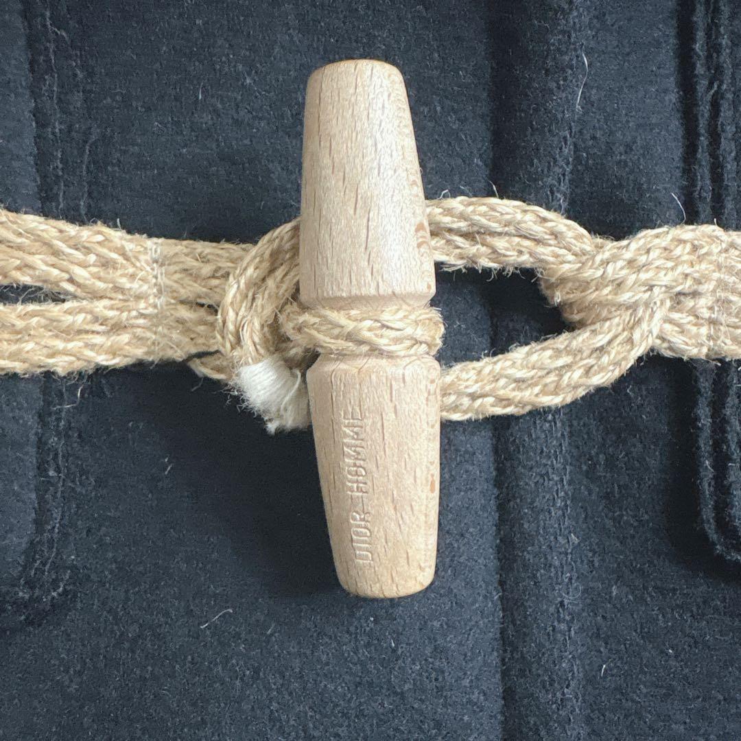 ディオールオム　2006 エディ　ダッフルコート　ブラック　サイズ44