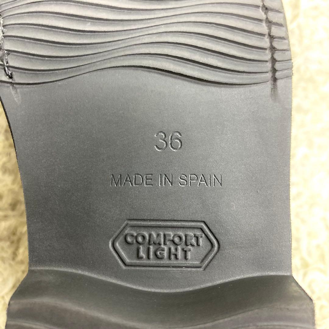 『未使用級』アルテサノス ビットローファー シボ革 ブラック レザー 黒 23