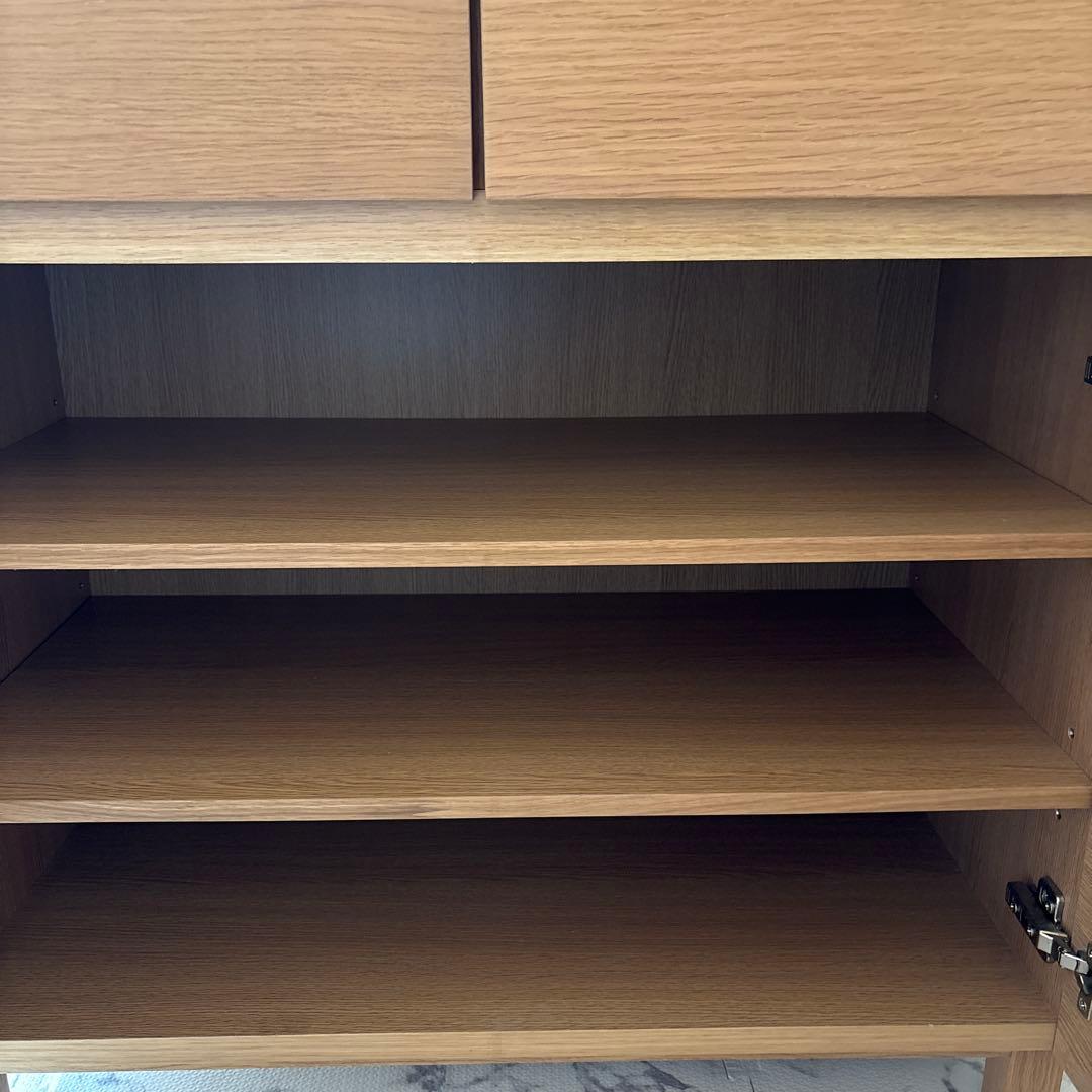 無印良品　オーク材キャビネット
