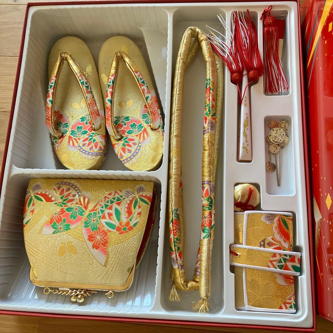 七五三　七歳　作り帯　はこせこセット