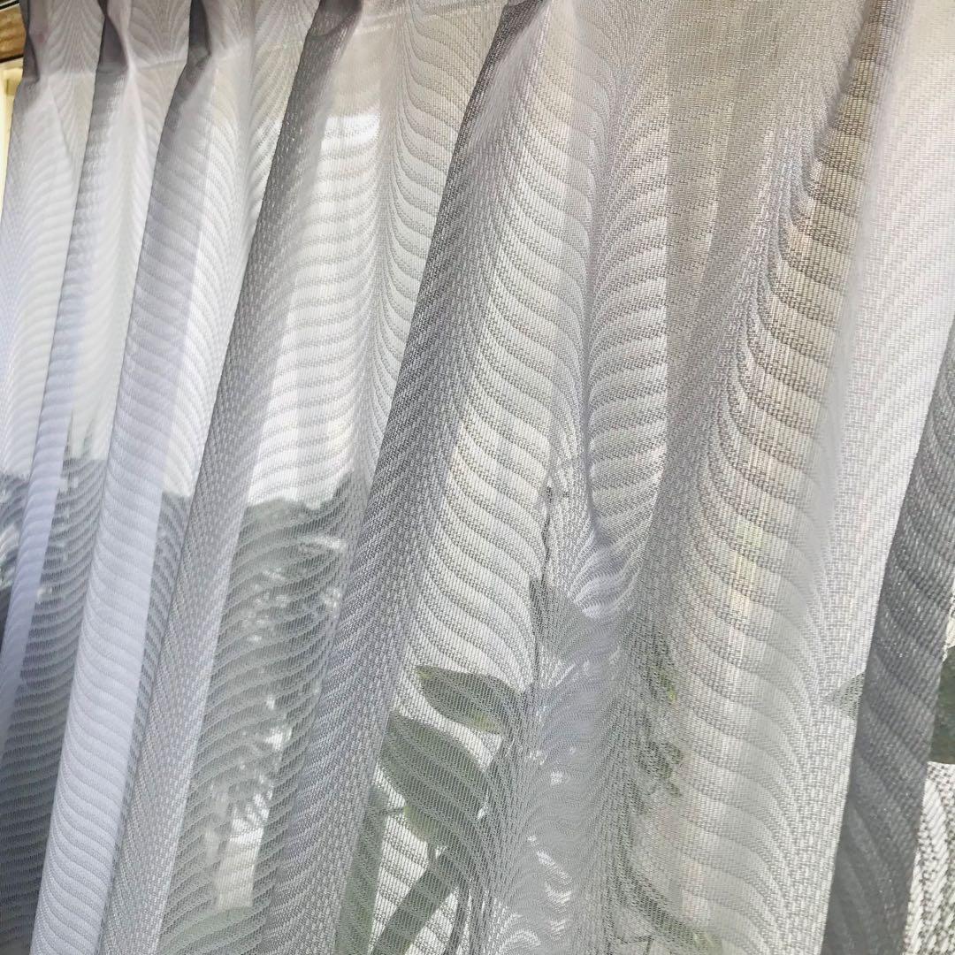 ミラーレース　カーテン　幅200cm×丈218cm2枚