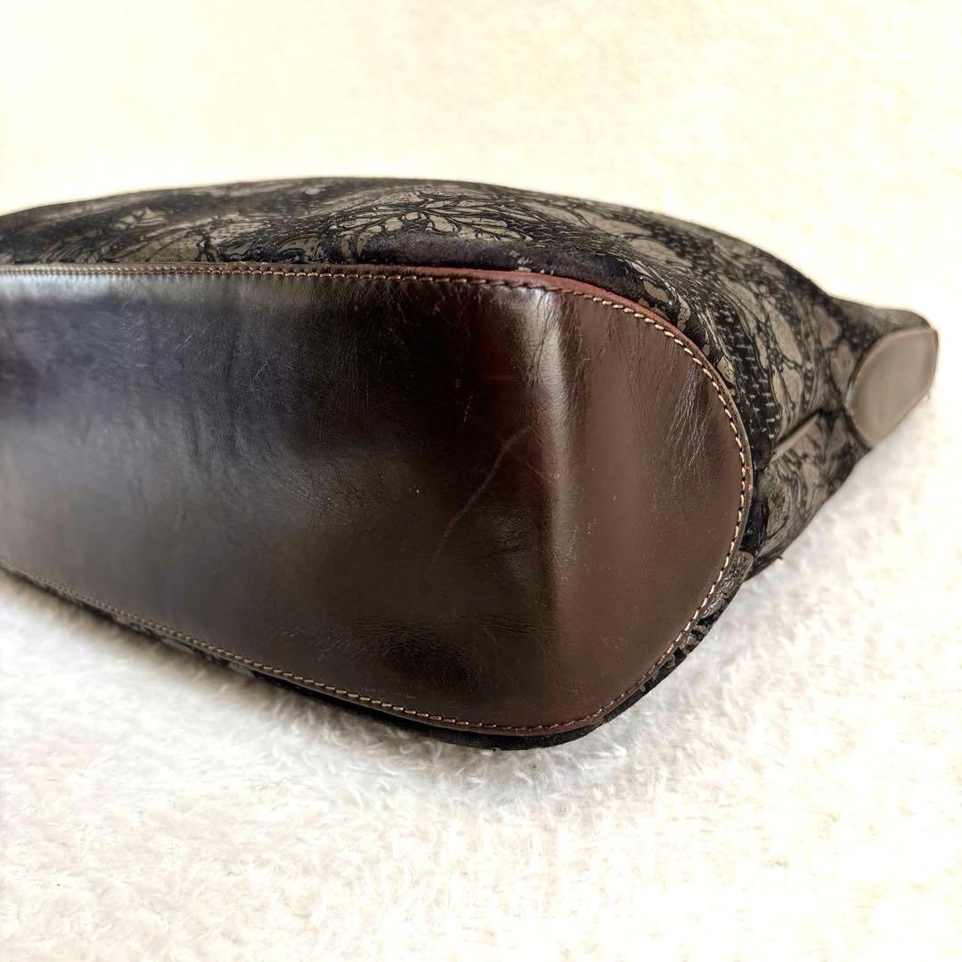 印傳屋 INDEN-YA 印伝屋　ショルダーバッグ　アデヤ　黒漆　カバン