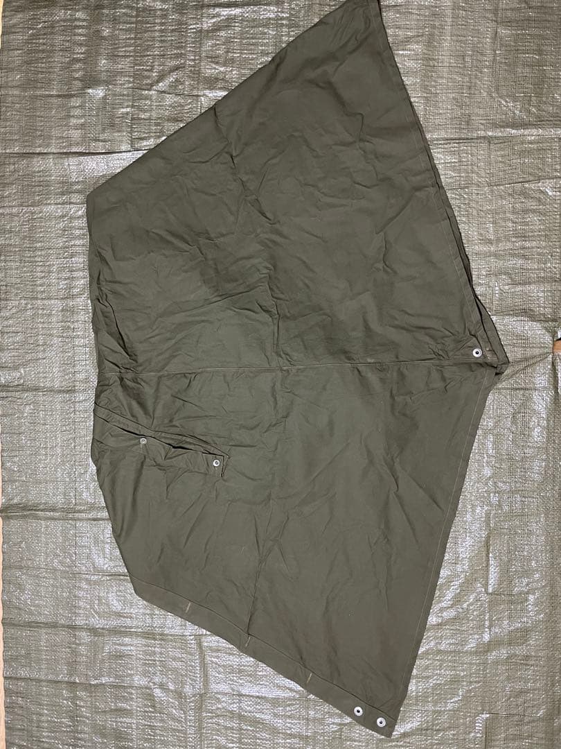 ポーランド軍　軍幕2枚　サイズ2 ポンチョ　ポール付