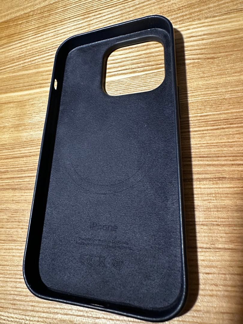 正規品　Apple純正 iPhone14pro レザーケース　【インク】