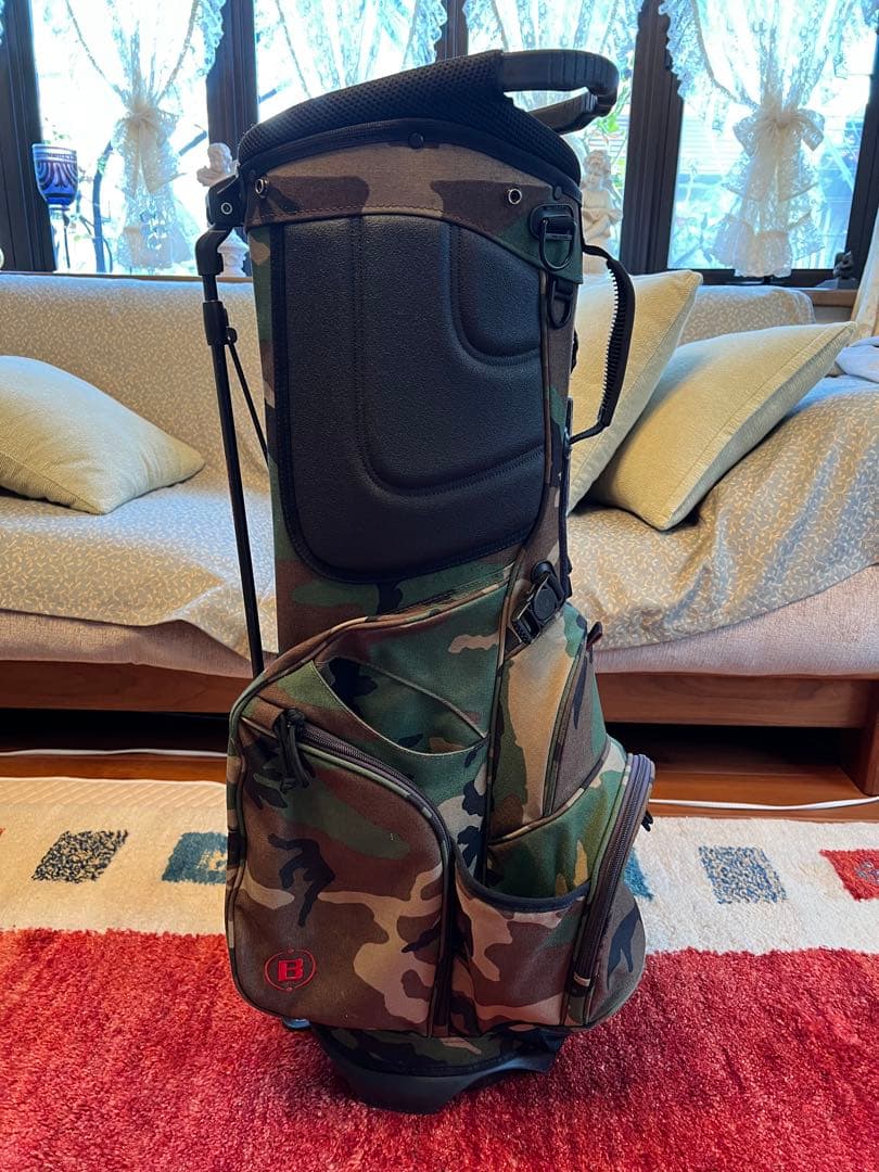 Briefing キャディバッグ CR-4#2 カモフラ柄　 赤ロゴ