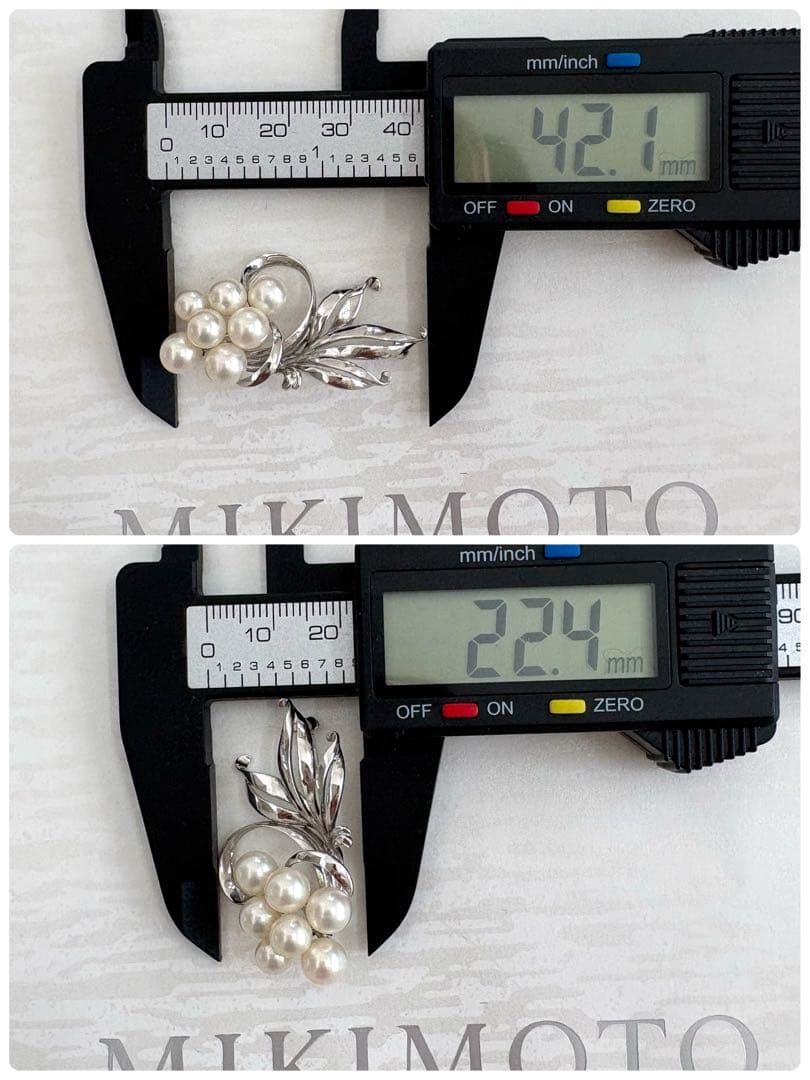 ま*ん様 希少✨MIKIMOTO ミキモト　シルバー　アコヤ真珠7球　ブーケ　ブ