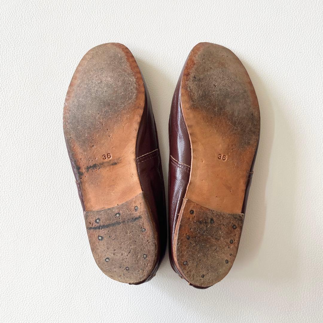 ▼ポルセリ×A.P.C アーペーセー【36】フラット バレエシューズ パンプス