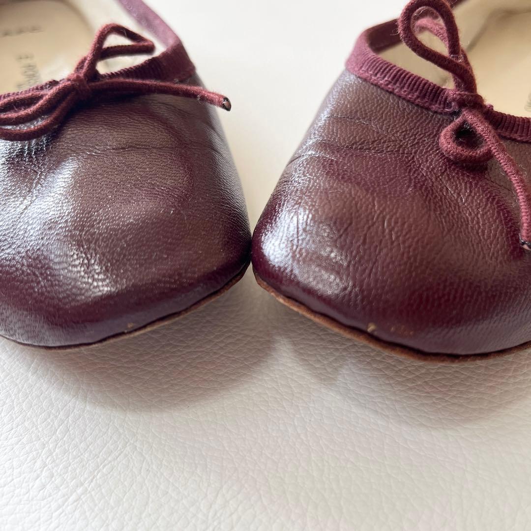 ▼ポルセリ×A.P.C アーペーセー【36】フラット バレエシューズ パンプス