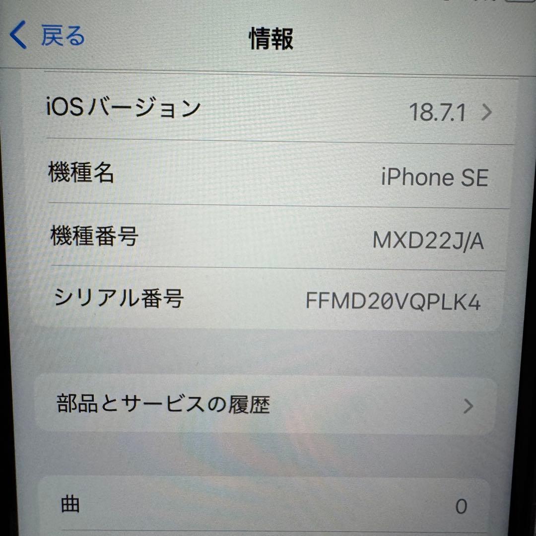 (美品)iPhone SE2 レッド 128GB 本体 ケース付き
