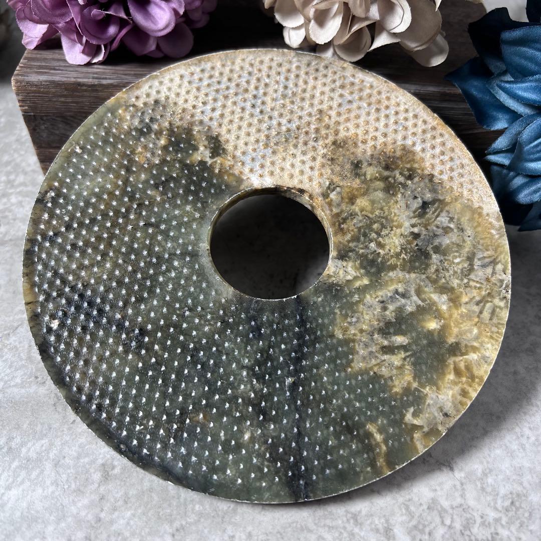 【中国古玩】玉璧　16cm 玉壁　古玉　玉石