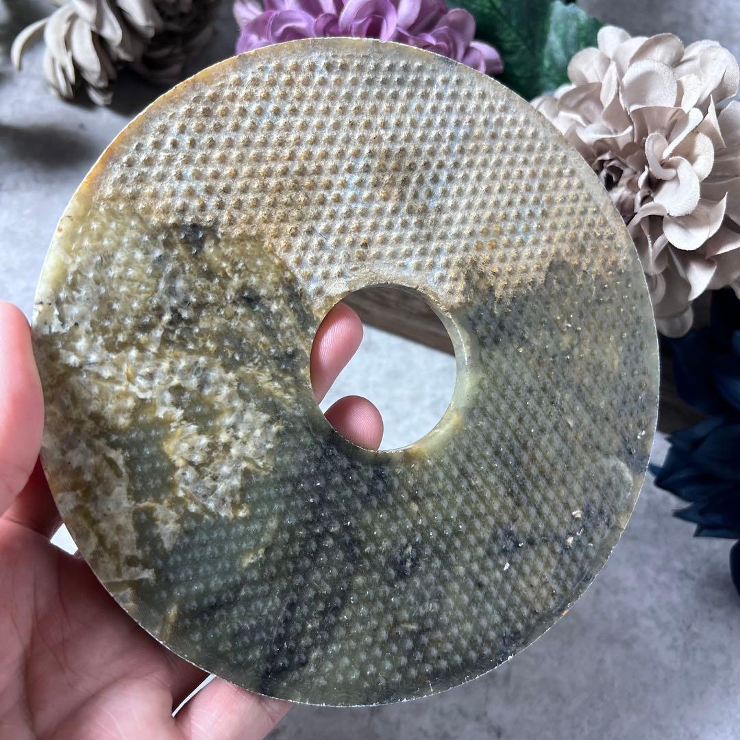 【中国古玩】玉璧　16cm 玉壁　古玉　玉石