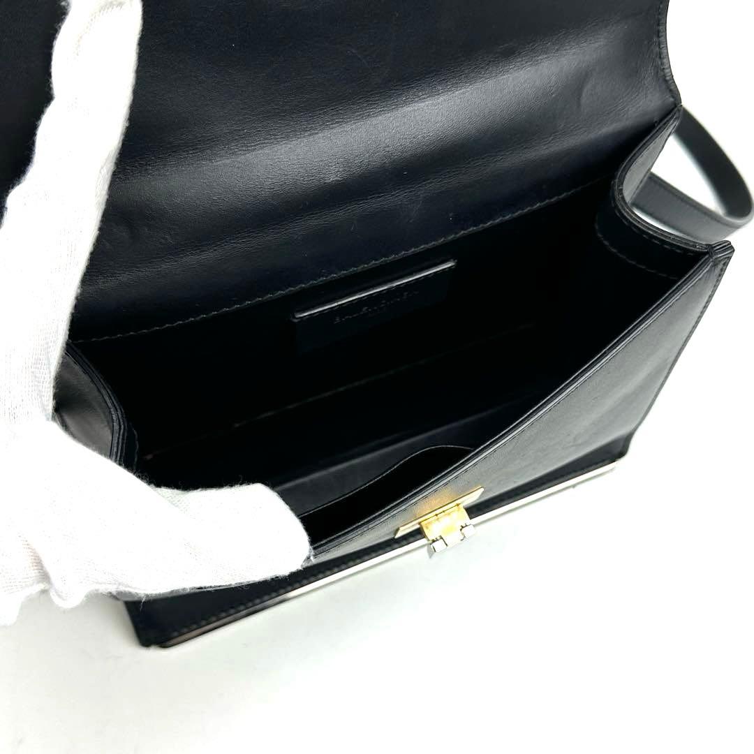 【美品】バレンシアガ　ル・ディス　ショルダーバッグ　2way　レザー　ブラック