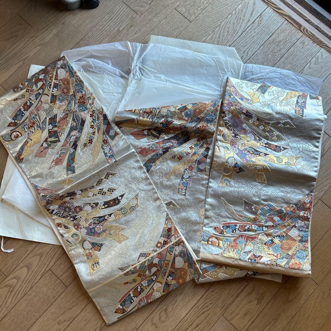 訪問着（辻ヶ花・翠山）・袋帯・帯締め・帯揚げ・重ね襟