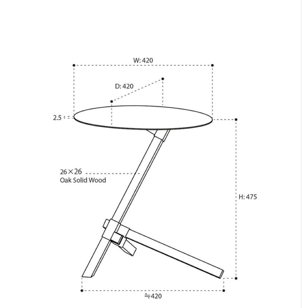 ★DUENDE デュエンデ★TRE サイドテーブル ホワイト