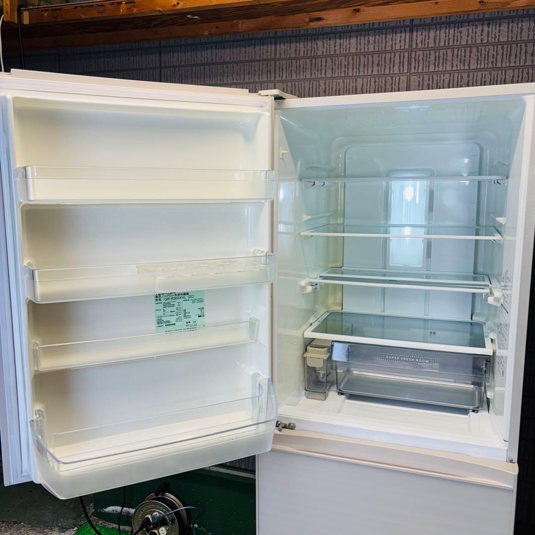 TOSHIBA 363L 冷蔵庫 大容量 ガラストップ【地域限定配送無料】