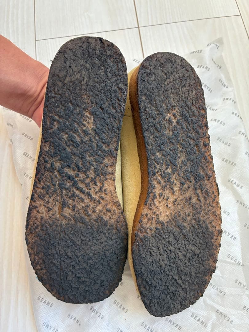 美品　Clarks クラークス　ワラビー　スエード モカシン 23.5 cm