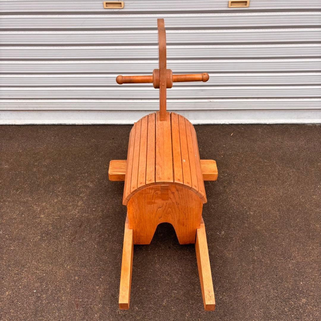 【送料込】木馬　モクバ　木製　インテリア　天然木　アンティーク