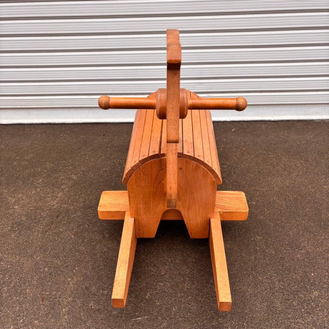 【送料込】木馬　モクバ　木製　インテリア　天然木　アンティーク