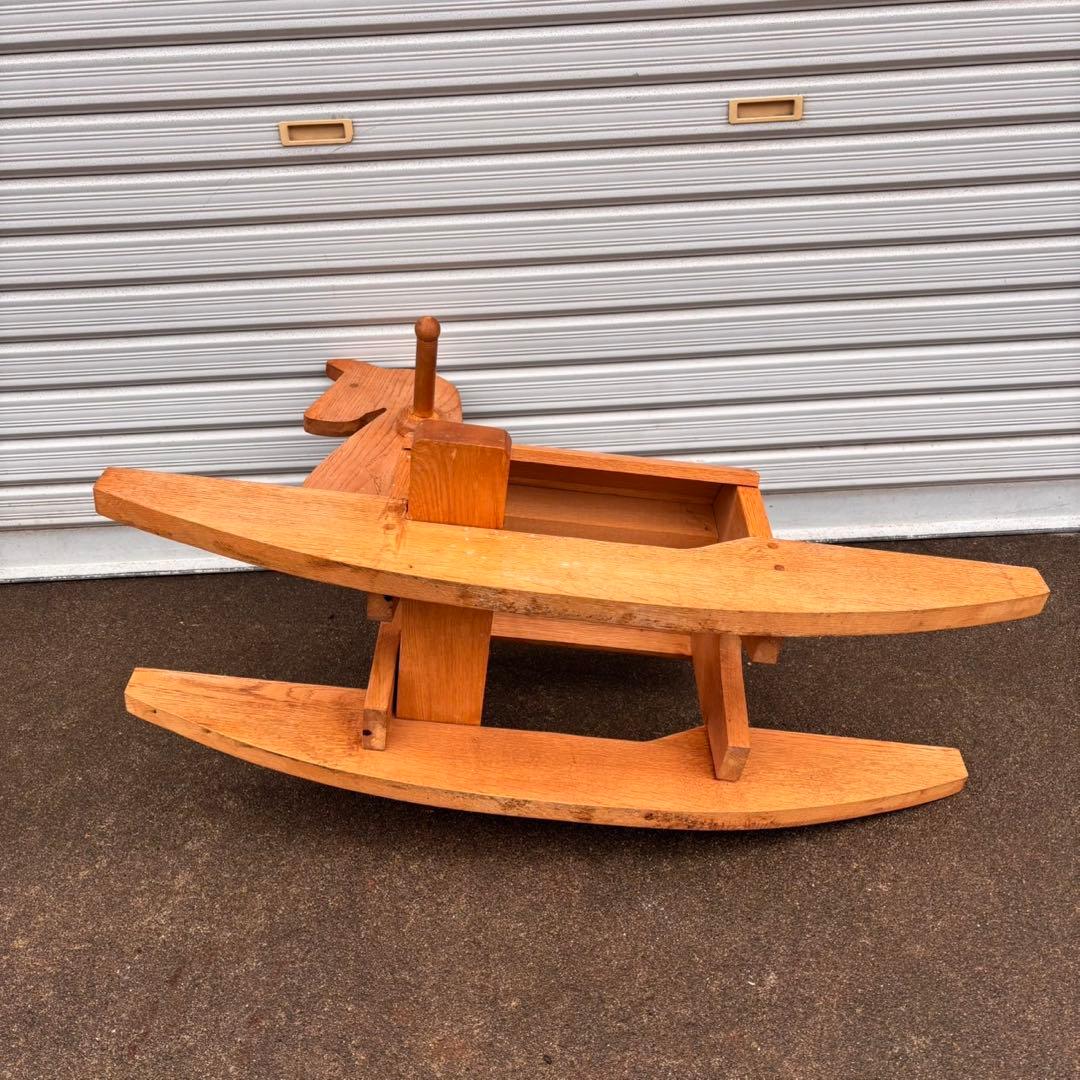 【送料込】木馬　モクバ　木製　インテリア　天然木　アンティーク