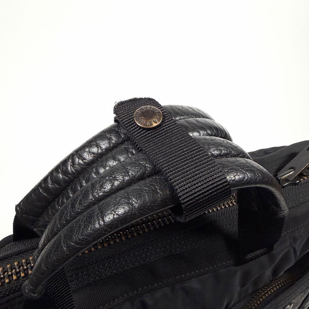 【極美品】ハーヴェストレーベル　ビジネスバッグ　2way カスタム　ブラック