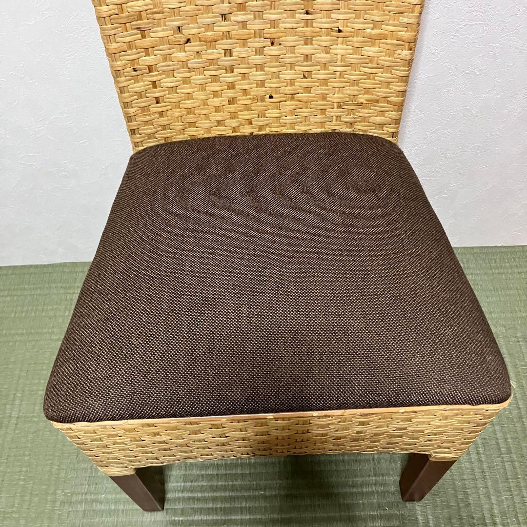 【希少】桜屋工業 チェリーファニチュア ラタンチェア 編み込み