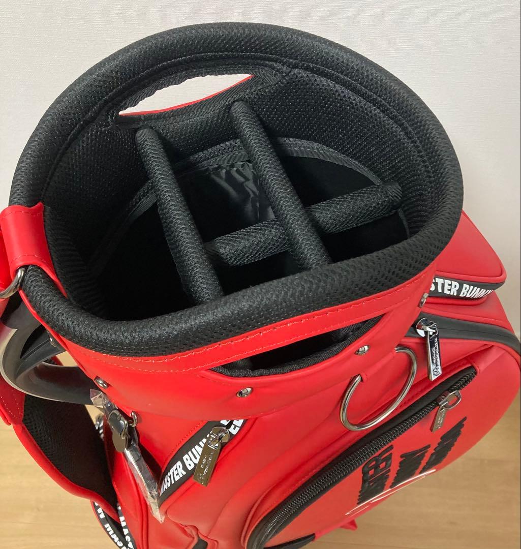 新品 パーリーゲイツ マスターバニー PRO仕様キャディバッグ 赤 UNISEX