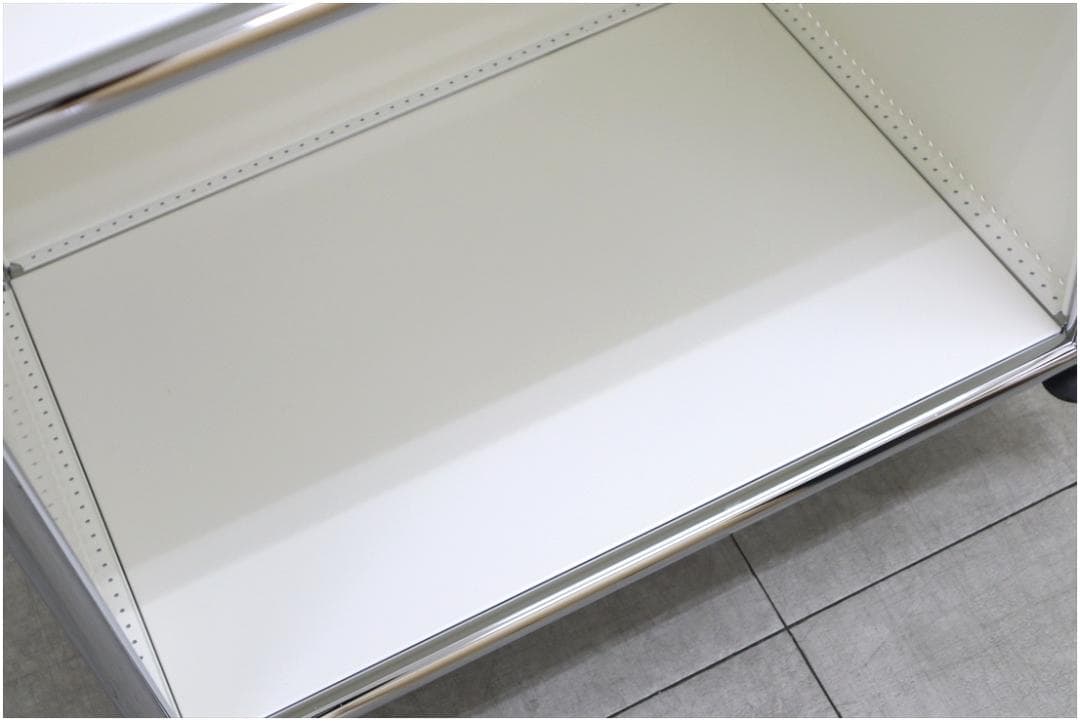 正規品 USM ハラーシステム キャビネット シェルフ 1列3段 ピュアホワイト
