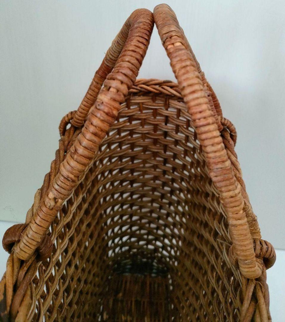 最終価格⭐️美品★あけび蔓★籠バッグ★あけび★かごバッグ★工芸品