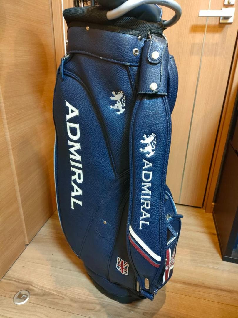 【Admiralセット美品】キャディバッグ・ヘッドカバー・ポーチ・マーカー