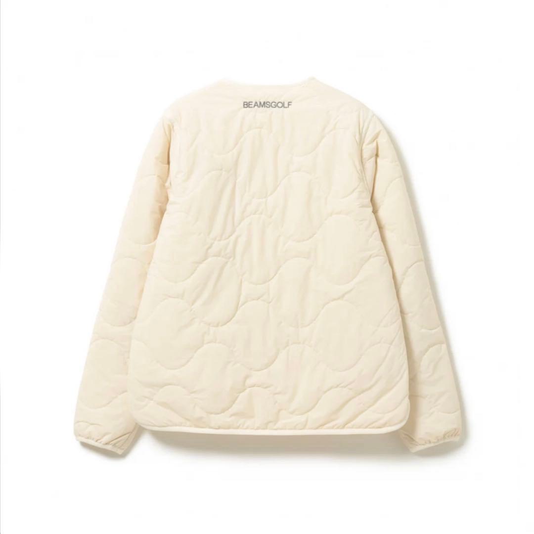 【超美品】BEAMS GOLF ビームスゴルフ ノーカラーキルトブルゾン