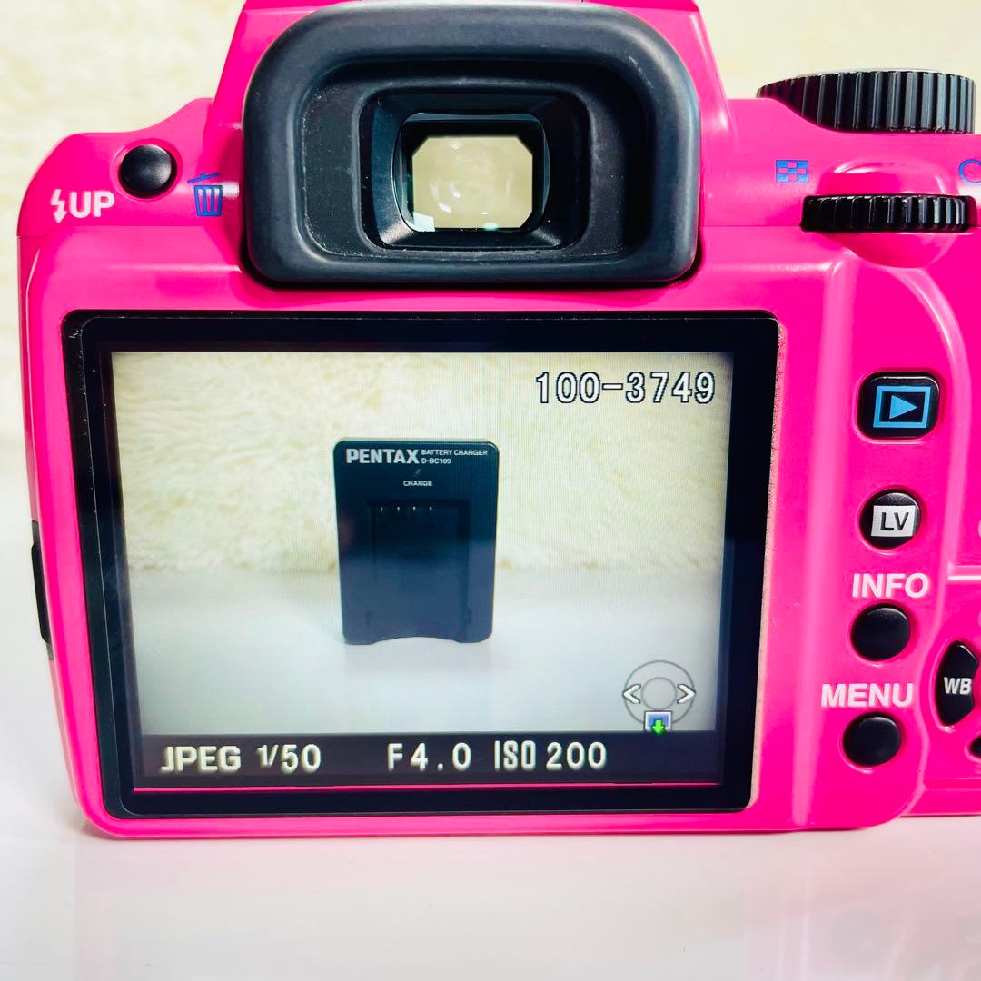 超美品　PENTAX K-r レンズキット　特注カラー　ピンク　グリーン